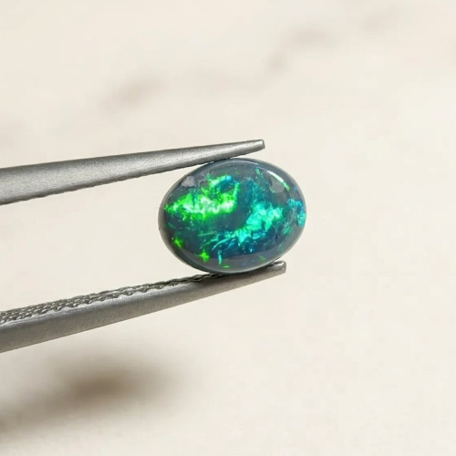 Black Opal Vibrant Electric Green